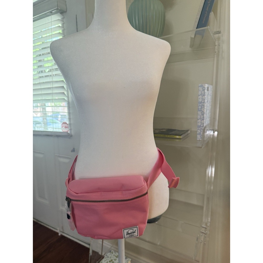Herschel Supply Co. Settlement Polyester Belt Bag Plumeria Pink NWT Fanny Pack - Picture 6 of 6